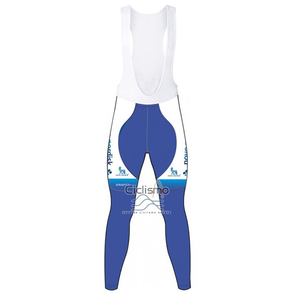 Novo Nordisk Ropa Ciclismo Culotte Largo 2017 Hombre Mangas Largas Novo Nordisk Blanco
